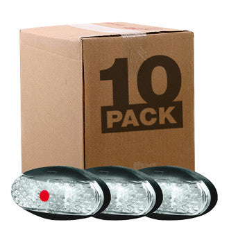 Roadvision LED Clearance Light Red BR2 Series 2.5M Cable Bulk Pack