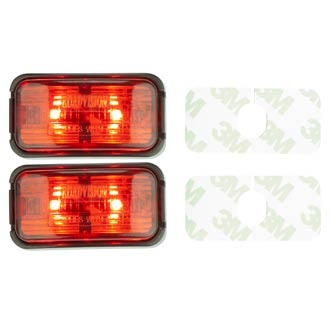 Roadvision LED Clearance Light Red BR7 Series Twin Pack