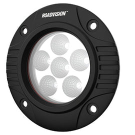 Roadvision Round LED Work Light 18W Flood Beam Flush Mount