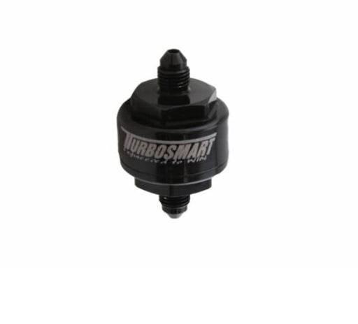 Turbosmart Billet Turbo Oil Feed Filter 44um -4AN - Black TS-0804-1002