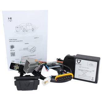 Erich Jaeger E-Kit, Tow Bar Wiring Kit, suits Ford Ranger PXII, PXIII (Prepped) 08/15 - ON, includes OE Connectors and 7 Pin IP Rated Socket