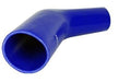 Blue Silicone Hose Reducing Elbow 45-Deg