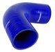 Blue Silicone Hose Elbow 90 Deg 6" Leg 0.25" - 4.00"