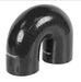 Black Silicone Hose Elbow 180 Deg 6" Leg 0.25" - 3"