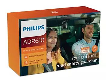 Philips ADR610 Car Dash Cam Driving Video Recorder 1080 Full HD