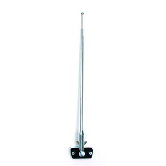 Aerpro 3 Section Stainless Steel AM/FM Spring Base Car Radio Antenna with Adjustable Split Ball Base