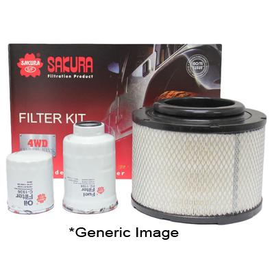 Sakura 4WD Filter Kit Suits Toyota Land Cruiser UZJ100R 4.7L 2UZ-FE MPFI