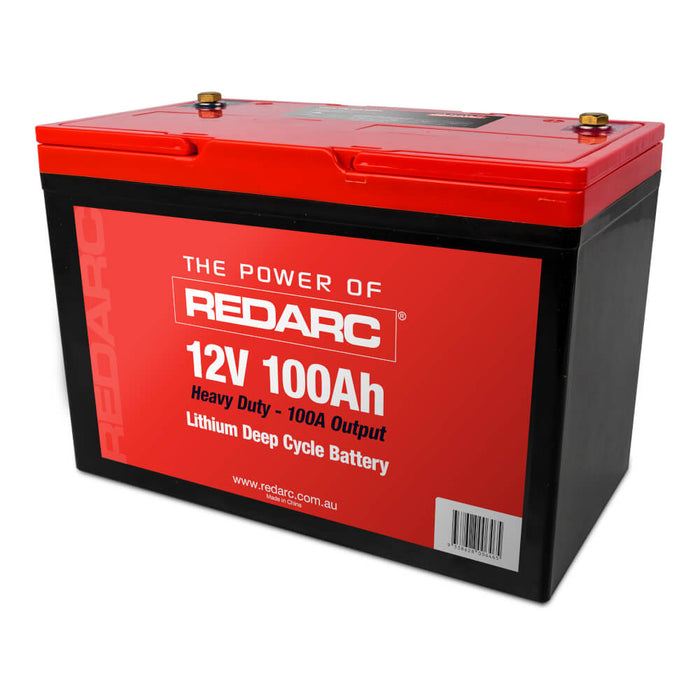 REDARC 12V 100Ah Lithium Deep Cycle Battery (Heavy Duty)