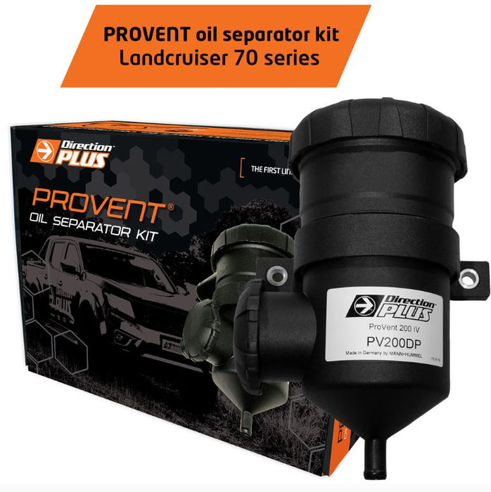 Direction-Plus ProVent Oil Separator Kit Suits Toyota Landcruiser 70 Series (PV625DPK)