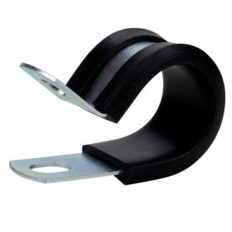 Roadpower Cable Clamp Zinc Plated 22mm EPDM Rubber 15mm Width Hole Size 6.4mm [Pkt of 10]