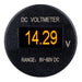 Roadpower Single Orange OLED Display Voltmeter Socket FLUSH MOUNT