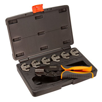 Roadpower Ratchet Crimper with Interchangeable Dies suits Deutsch and Deutsch Style Terminals